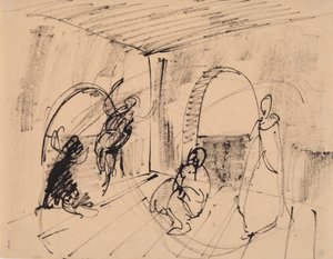 Rascunho para a pintura "Hæcuba"