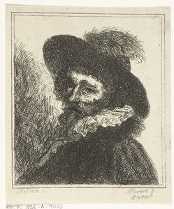 Retrato de homem com chapéu de J.B. Bernaert