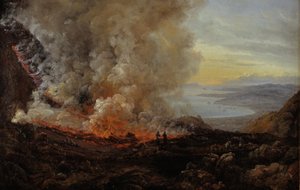 A erupção do Vesúvio de Johan Christian Dahl