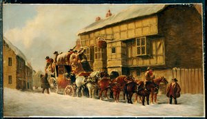 Fora do George Inn, 1879