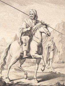 Um árabe a cavalo de J.F. Clemens