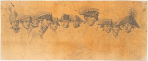 Preparação para a picada: Frederik, o Grande, volta para casa depois de uma revista em Potsdam de J.F. Clemens