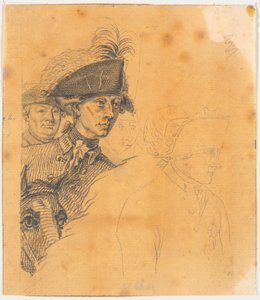 Preparação para a picada: Frederik, o Grande, volta para casa depois de uma revista em Potsdam de J.F. Clemens
