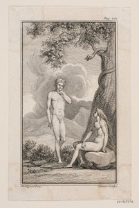 Ilustração para "Adão e Eva" IV de Johannes Ewald de J.F. Clemens
