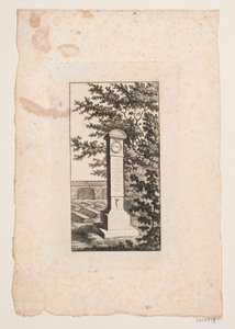 Apoio memorial ao escritor Hans Vilhelm Riber de J.F. Clemens