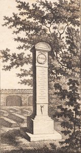 Apoio memorial para Riber de J.F. Clemens