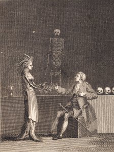 Niels Klim na câmara de anatomia de J.F. Clemens