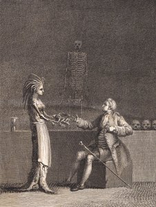 Niels Klim na câmara de anatomia de J.F. Clemens