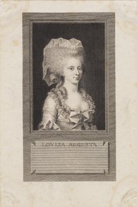 Retrato da princesa Louisa Augusta de J.F. Clemens