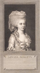 Retrato da princesa Louise Augusta de J.F. Clemens