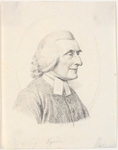 Retrato do padre Paul Egede (1709-89) de J.F. Clemens