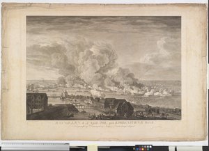 A Batalha de Reden em 2 de abril de 1801 de J.F. Clemens