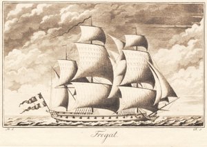 Suite de navios. Fragata de J.F. Clemens