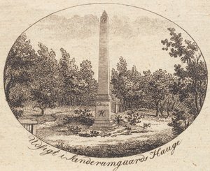 A vinheta. Vista em Sanderumgaards Hauge de J.F. Clemens