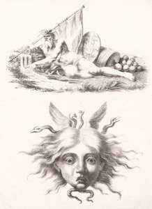 Øresund. cabeça de medusa de J.F. Clemens