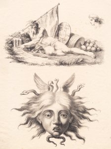 Øresund. cabeça de medusa de J.F. Clemens