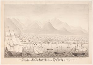 Frederiksfort e Frederiksted em St Croix de J.L.V. Michaelsen