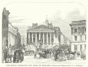 The Royal Exchange and Bank of England (gravura)