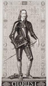 Charles I (1600-49), de "Ilustrações da História Escocesa e Inglesa", Volume I de J.L. Williams