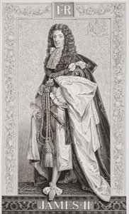 James II (1633-1701) de "Ilustrações da História Escocesa e Inglesa", Volume I (gravura)