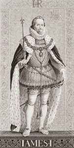 James I (1566-1625) de "Ilustrações da História Escocesa e Inglesa", Volume I