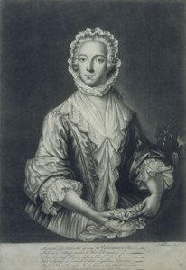 Príncipe Charles disfarçado de "Betty Burke" (gravura em mezzotint)