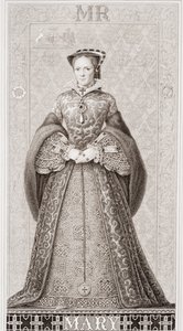 Rainha Maria (1516-1558) de "Ilustrações da História Escocesa e Inglesa", Volume I