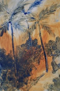 Palmeiras azuis tropicais de JMF FINE ART