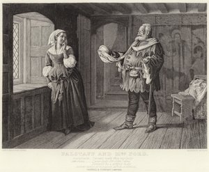 Falstaff e Sra. Ford, Merry Esposas de Windsor, Ato III, Cena III