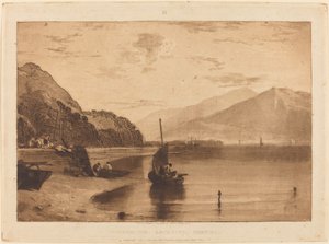 Inverary Pier, publicado em 1811. de Joseph Mallord William Turner