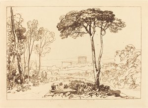 Cena na Campagna, publicada em 1812. de Joseph Mallord William Turner