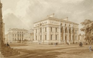 Vista Sudeste do Edifício Taylor e das Galerias Universitárias, século XIX de Joseph Mallord William Turner