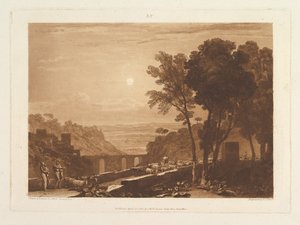 The Bridge and Goats Liber Studiorum, part IX, plate 43, April 23, 1812. de Joseph Mallord William Turner