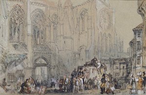 A Igreja de São Julien, Tours, c1830 de Joseph Mallord William Turner