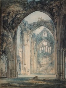 Transept of Tintern Abbey, Monmouthshire, c1794 de Joseph Mallord William Turner