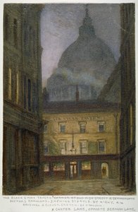 The Black Swan Tavern em Carter Lane, Cidade de Londres, 1870