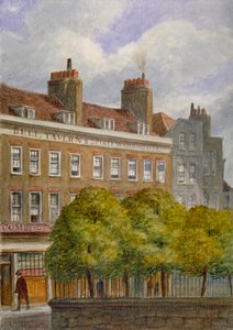Vista da Taberna Bell, Church Row, Aldgate, City of London, 1870.                                  