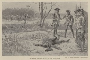 Alamance, a primeira batalha da revolução (litho)