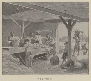 O gin de algodão (litho)