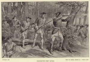 A Primeira Vitória de Washington (litho) de J. (after) Steeple Davis