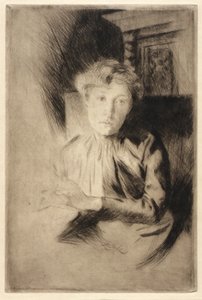À luz de velas de J. Alden Weir