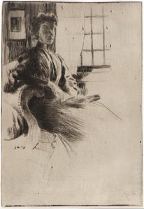 Junto à janela de J. Alden Weir