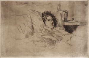 Mãe e bebé de J. Alden Weir