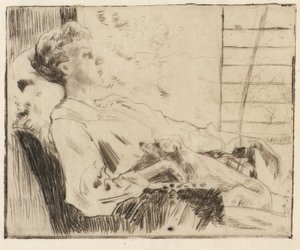 Na Piazza de J. Alden Weir