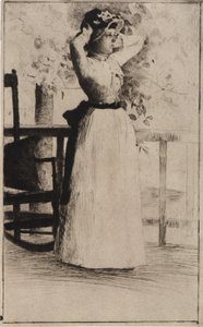 Retrato de Miss Hoe de J. Alden Weir