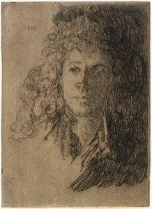 Retrato de uma rapariga de J. Alden Weir