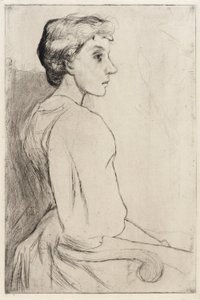 Retrato de uma mulher de J. Alden Weir