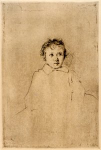 Esboço de uma criança de J. Alden Weir