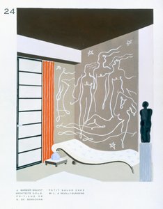 Pequena sala de estar em de J. Barbier Bouvet