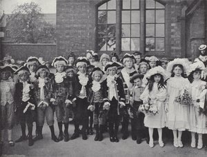 Knutsford May Day Festival, as crianças de J. Benjamin Stone